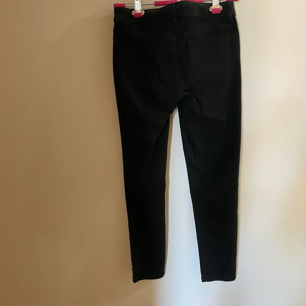 Black jeans. Studded sides. Never worn - Picture 2 of 2